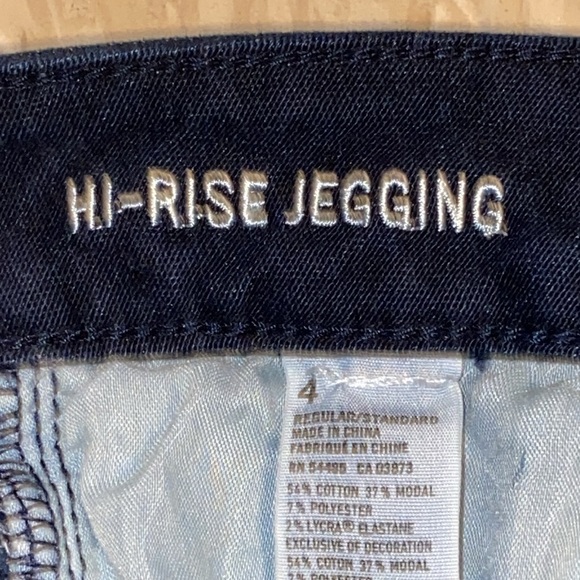 American Eagle Outfitters High Rise Jegging in Darkest Blue size 4 - Picture 7 of 13